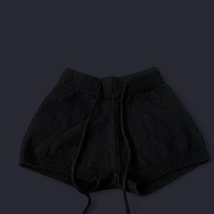 SHEIN Black High Waist Knit Shorts
